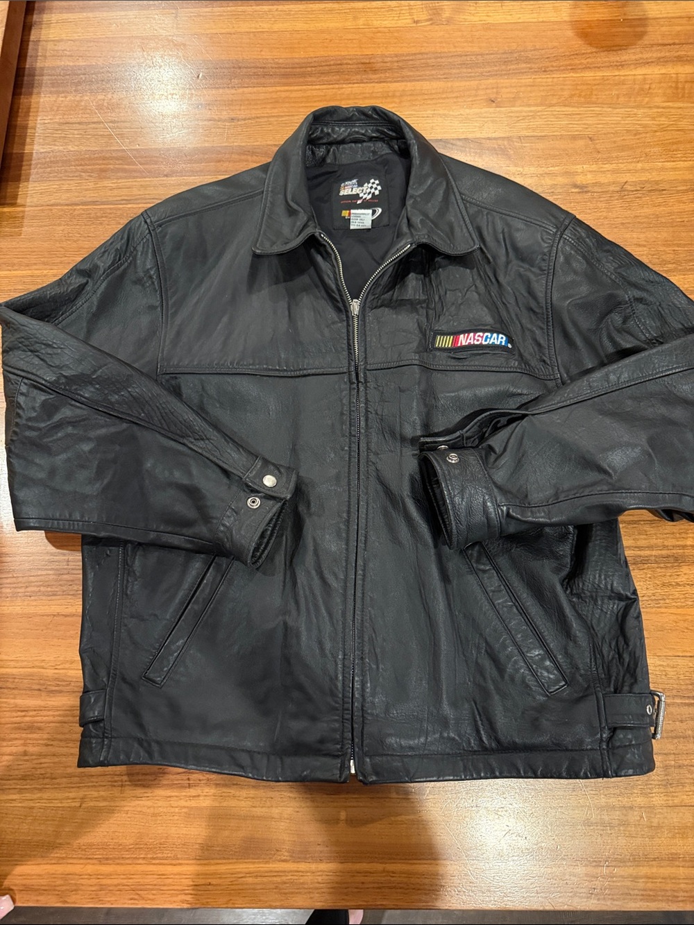 VINTAGE LEATHER NASCAR 2000 LEATHER JACKET SZ L
